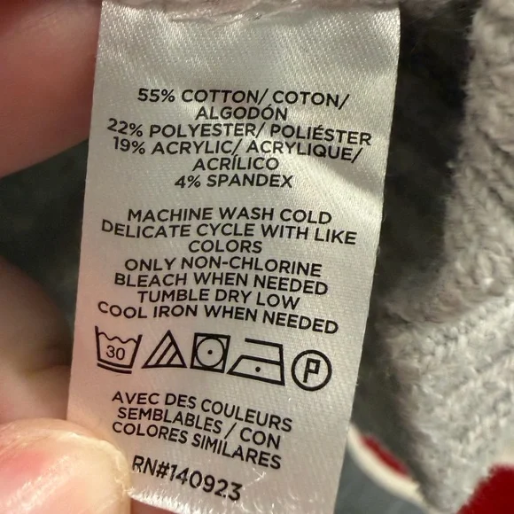 LOFT Light Gray V-Neck Sweater - Picture 3 of 5